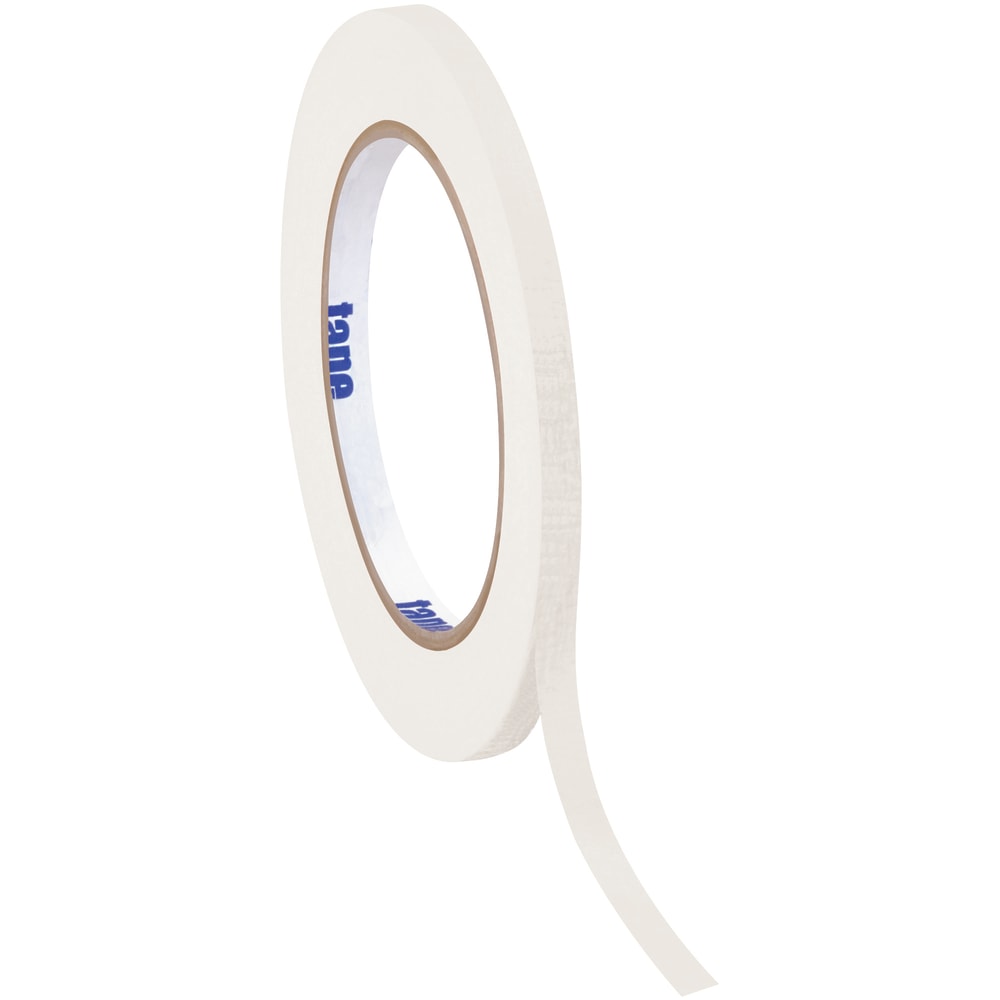 Tape Logic Color Masking Tape, 3in Core, 0.5in x 180ft, White, Case Of 12 MPN:T93300312PKW
