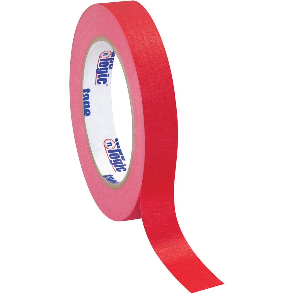 Tape Logic Color Masking Tape, 3in Core, 0.75in x 180ft, Red, Case Of 12 MPN:T93400312PKR