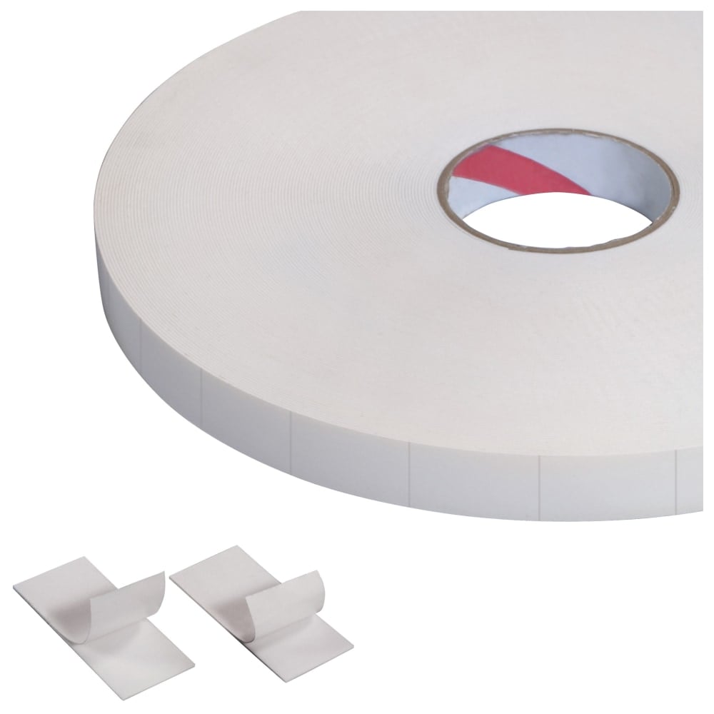 Tape Logic Double-Sided Foam Strips, 3in Core, 1in x 3in, White, Roll Of 324 MPN:T95217