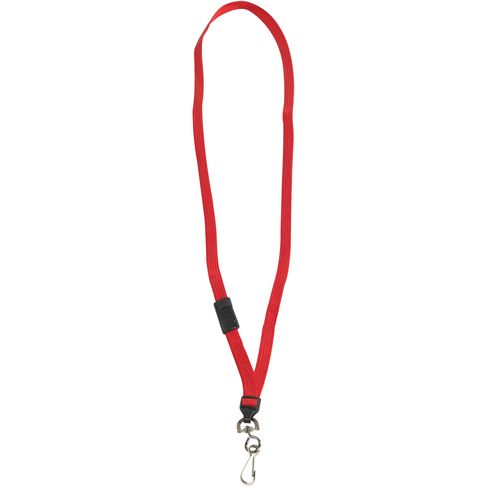 Partners Brand Breakaway Lanyards, 38in, Red, Case Of 24 MPN:LY122