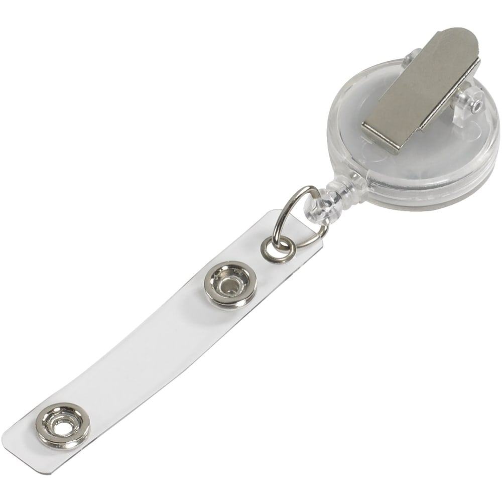 Partners Brand Retractable Lanyards, 36in, Clear, Case Of 12 MPN:LY130