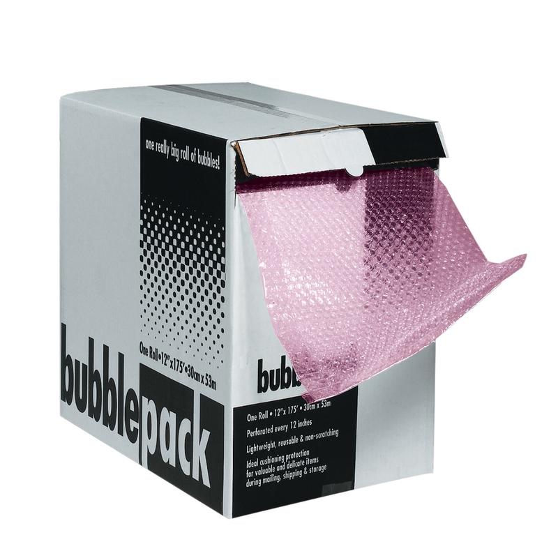 Partners Brand Bubble Dispenser Pack, Antistatic, 1/2in x 12in x 50ft MPN:BD1212AS