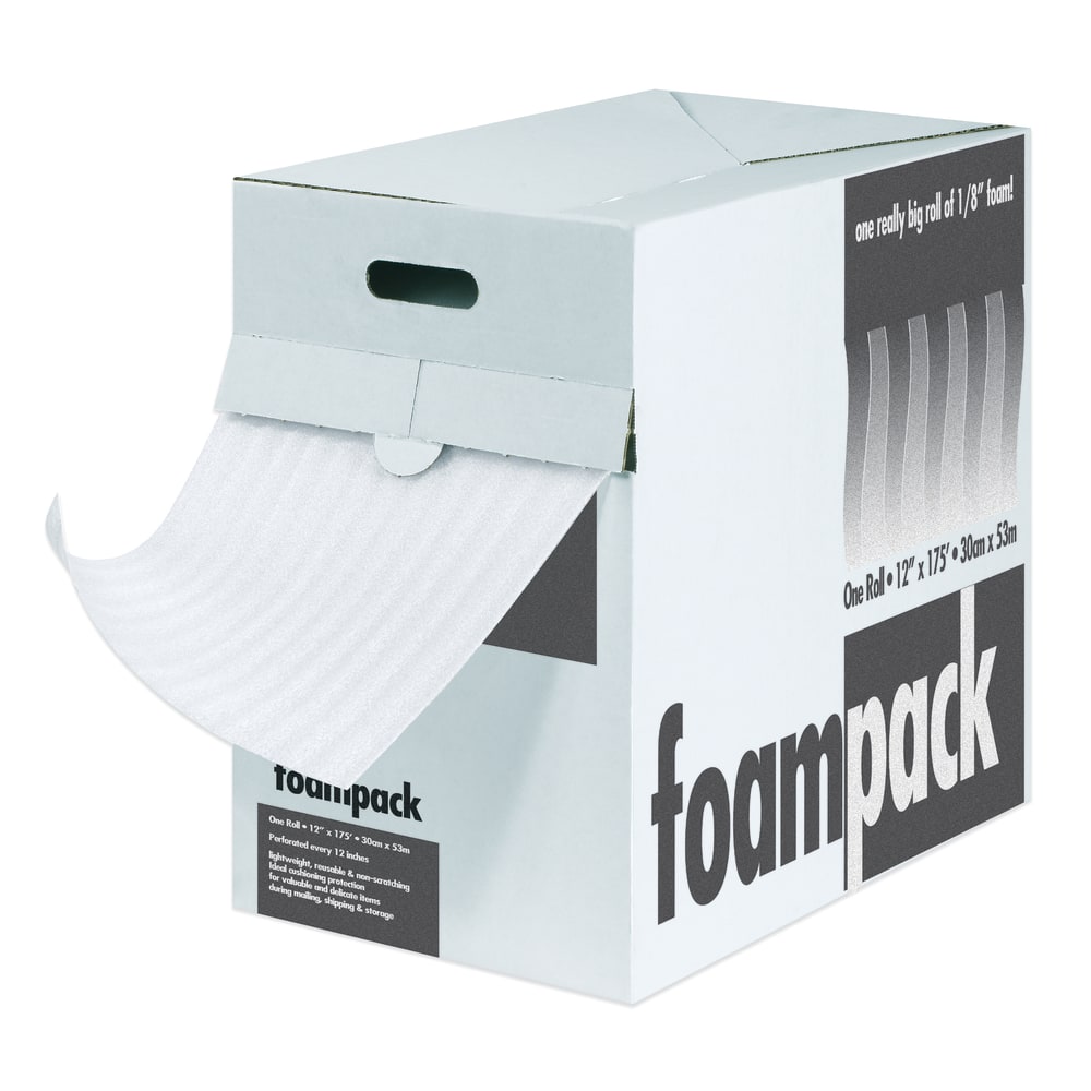 Foam Roll Dispenser Pack, 1/16in x 12in x 350ft, Perf At 12in MPN:FD11612