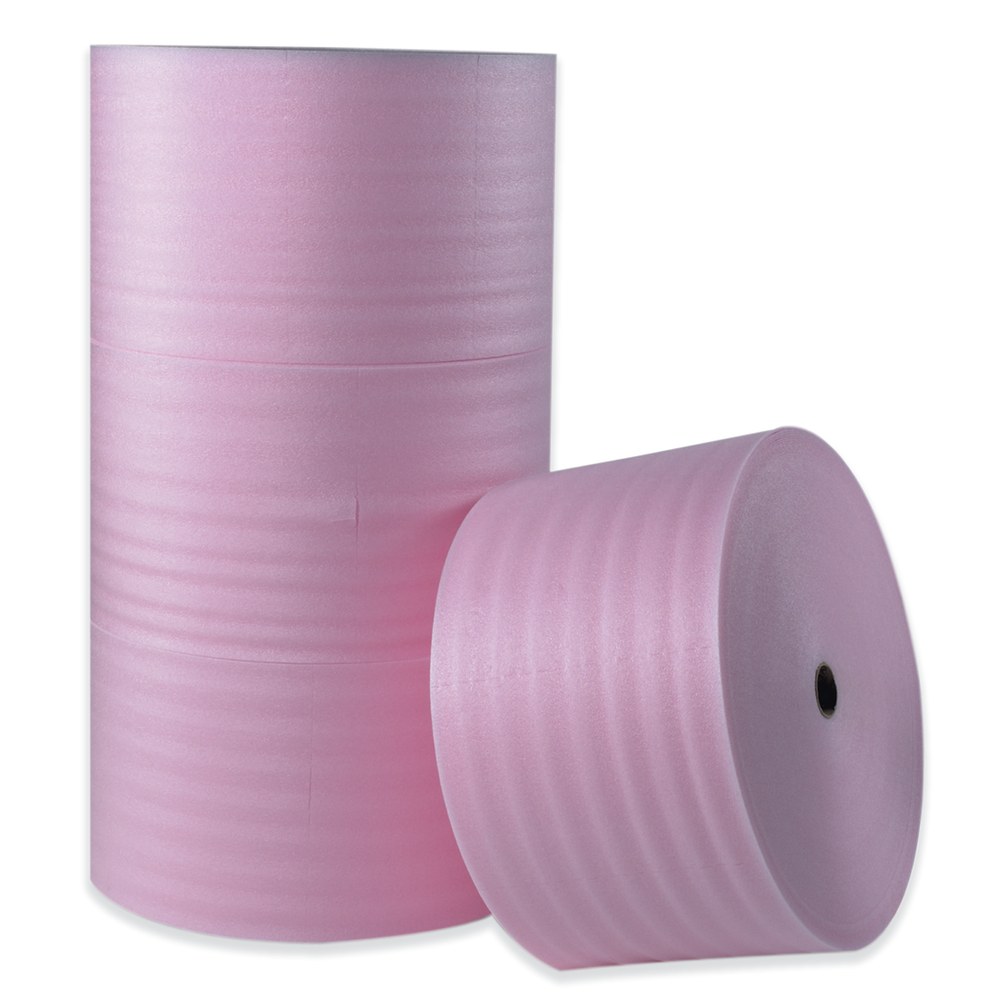 Partners Brand Antistatic Foam Rolls, 1/8in x 72in x 550ft, Slit At 12in, Perf At 12in, Box Of 6 Rolls MPN:FW18S12ASP