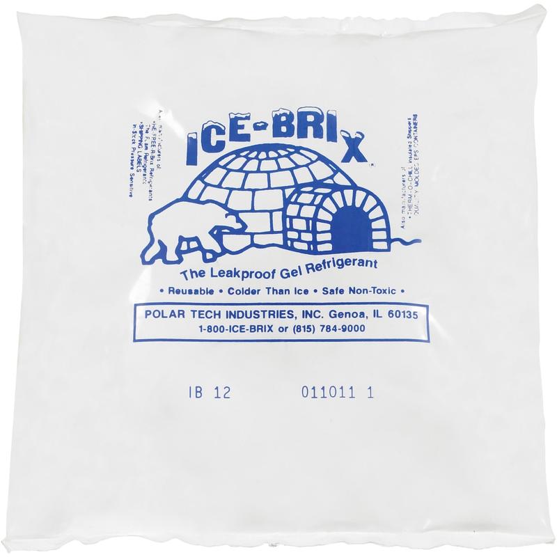 Ice-Brix Cold Packs, 12 oz, 6in x 5 3/4in x 1in, Box Of 24 MPN:IB12BPD