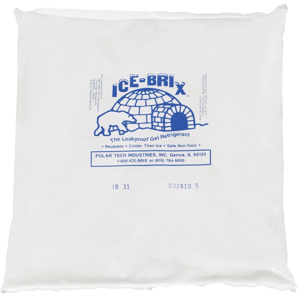 Ice-Brix Cold Packs, 32 oz, 8in x 8in x 1 1/2in, Box Of 9 MPN:IB31BPD