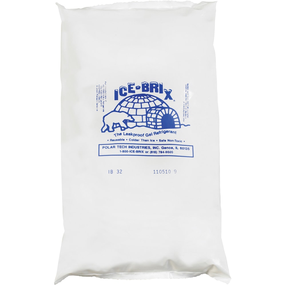 Ice-Brix Cold Packs, 32 oz, 10in x 6in x 1 1/2in, Box Of 9 MPN:IB32BPD