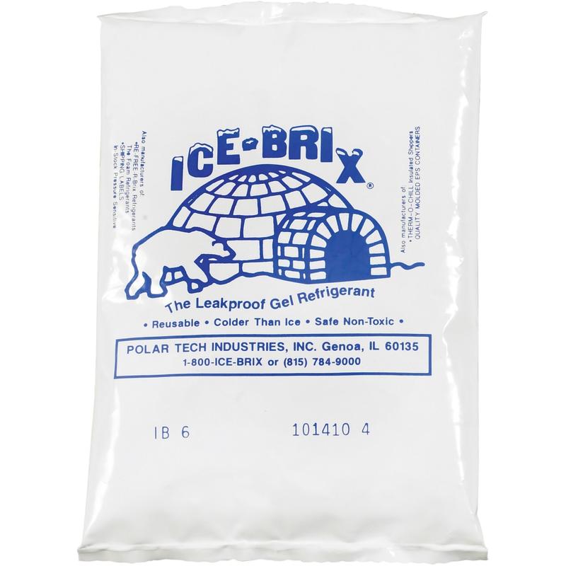 Ice-Brix Cold Packs, 6 oz, 5 1/2in x 4in x 3/4in, Box Of 48 MPN:IB6BPD
