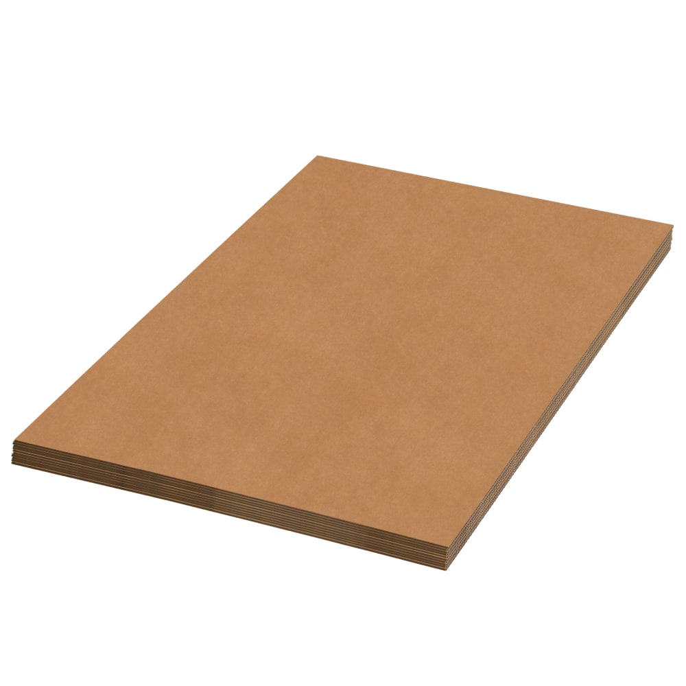 Partners Brand Corrugated Sheets, 18in x 12in, Kraft, Pack Of 50 MPN:SP1812