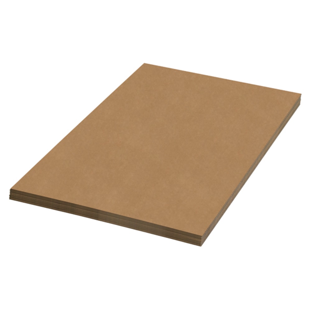 Partners Brand Material Kraft Corrugated Sheets, 30in x 30in, Pack Of 20 MPN:SP3030