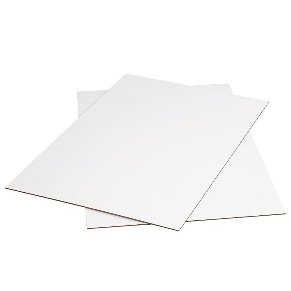 Partners Brand Corrugated Sheets, 48in x 48in, White, Pack Of 5 MPN:SP4848W