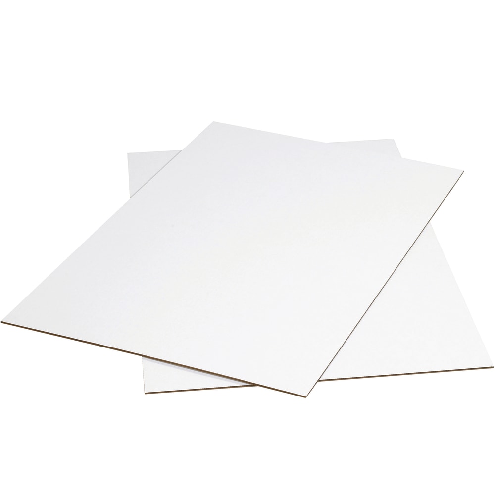 Partners Brand Corrugated Sheets, 48in x 96in, White, Pack Of 5 MPN:SP4896W