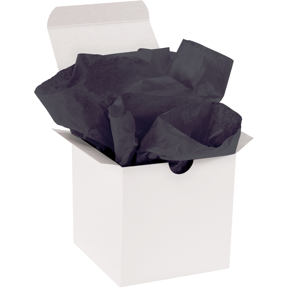Partners Brand Gift-Grade Tissue Paper, 15in x 20in, Black, Pack Of 960 MPN:T1520D