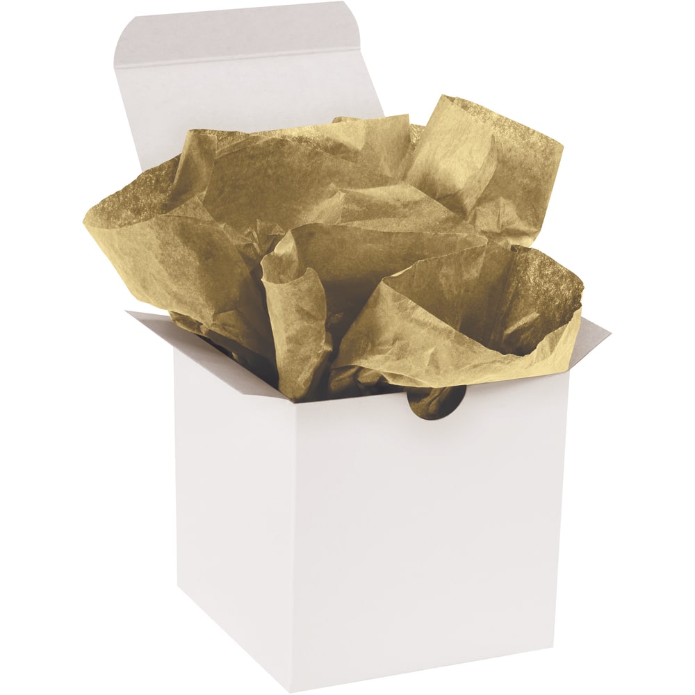 Partners Brand Gift-Grade Tissue Paper, 20in x 30in, Metallic Gold, Pack Of 200 MPN:T2030KK