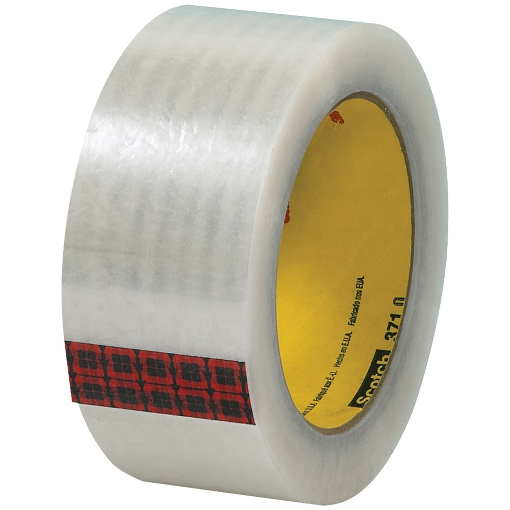 Scotch 371 Carton Sealing Tape, 3in Core, 2in x 110 Yd., Clear, Case Of 6 MPN:FSC12122AACIN19