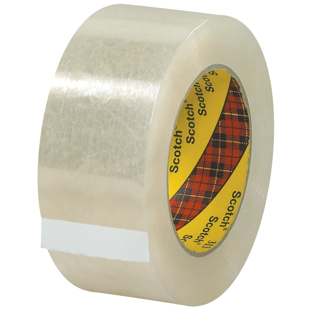 Scotch 313 Carton Sealing Tape, 3in Core, 2in x 55 Yd., Clear, Case Of 6 MPN:FSC12122ASCIN1