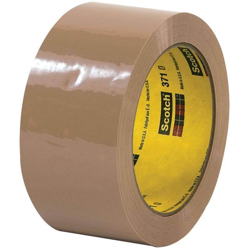 Scotch 371 Carton Sealing Tape, 3in Core, 2in x 55 Yd., Tan, Case Of 6 MPN:FSC12122ASCIN23
