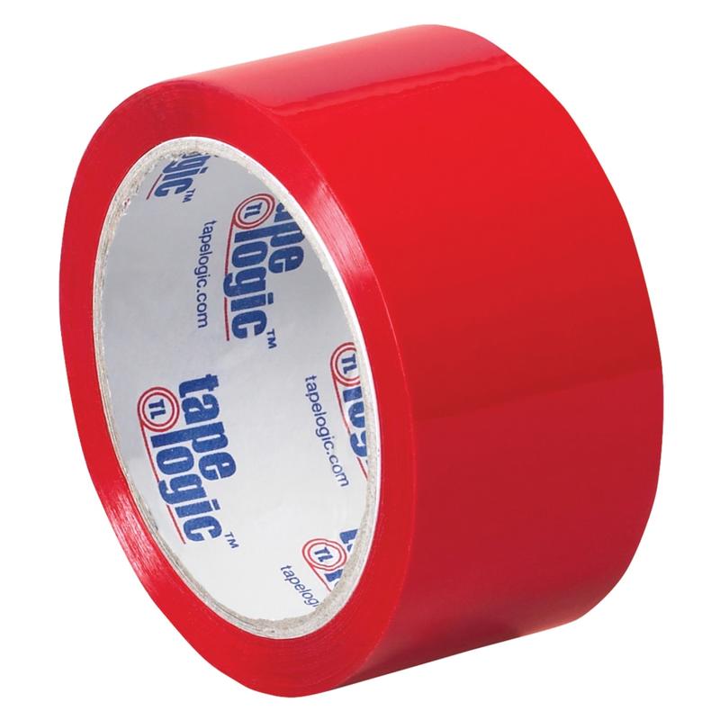 Tape Logic Carton-Sealing Tape, 3in Core, 2in x 55 Yd., Red, Pack Of 18 MPN:T90122R18PK