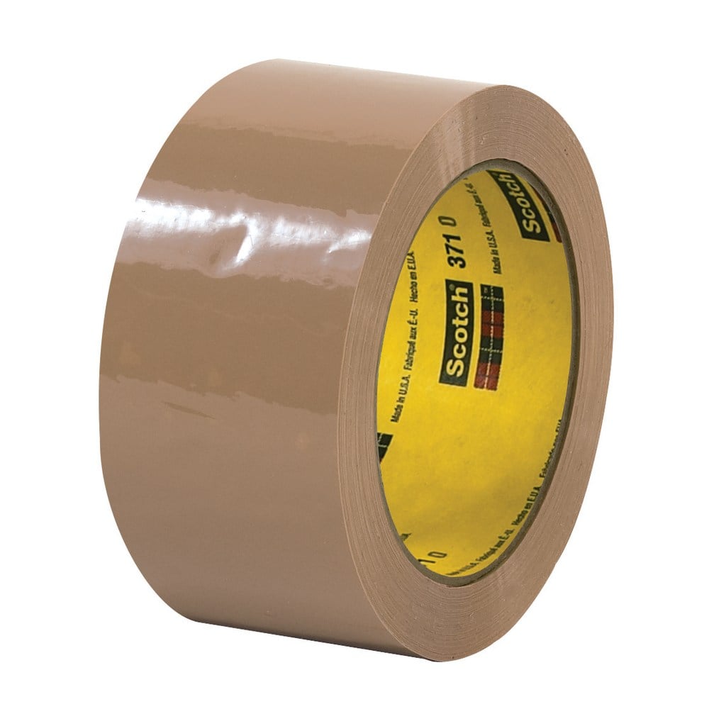 Scotch 371 Carton Sealing Tape, 2in x 55 Yd., Tan, Case Of 36 MPN:T901371T