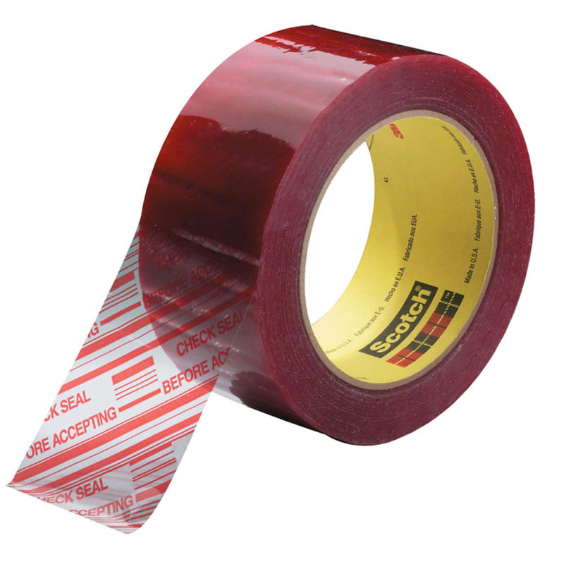 Scotch 3779 Pre Printed Carton Sealing Tape, 2in x 110 Yd., Clear, Case Of 36 MPN:T9023779
