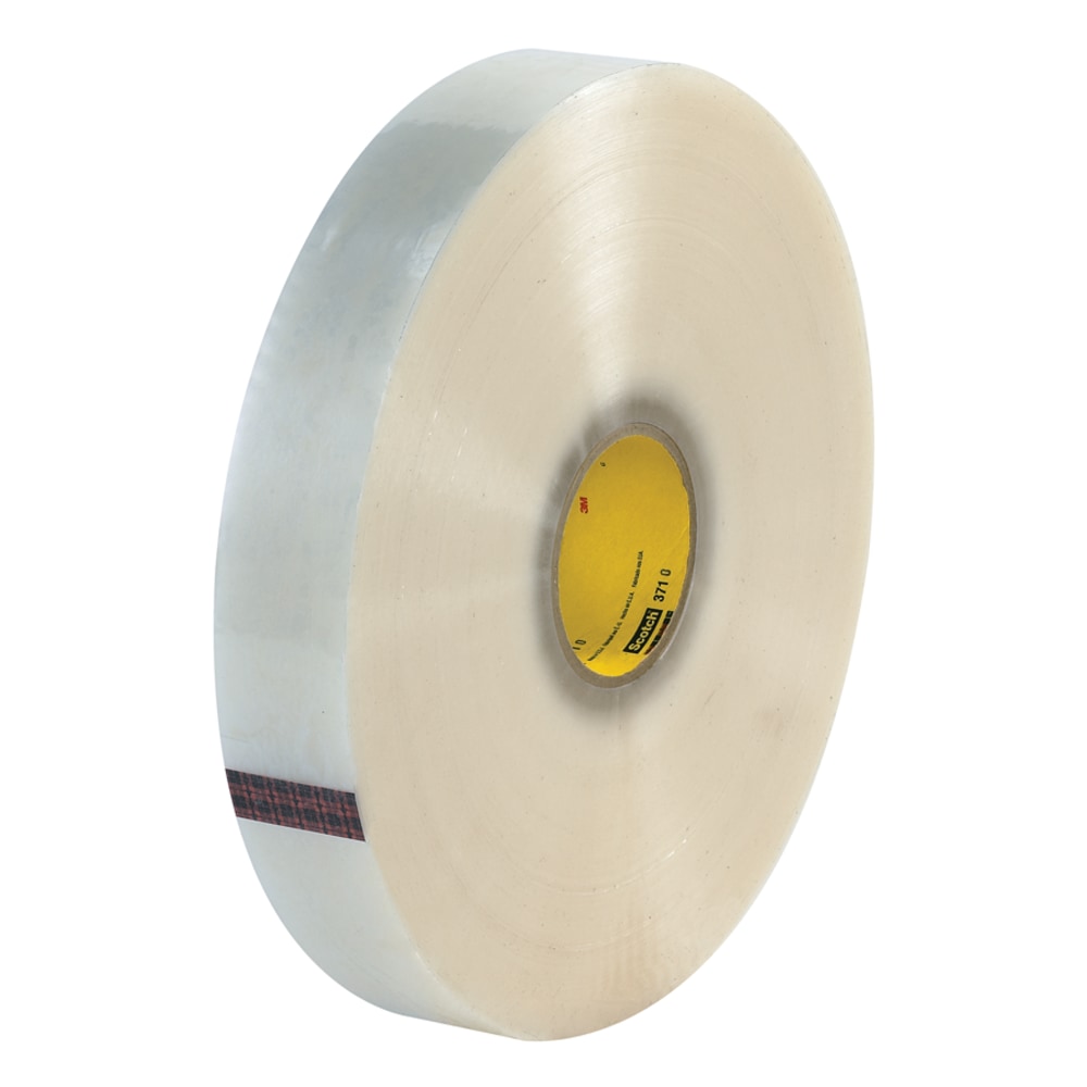 3M 371 Carton Sealing Tape, 2in x 1, 000 Yd., Clear, Case Of 6 MPN:T903371