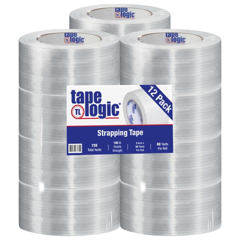 Tape Logic 1400 Strapping Tape, 3in x 60 Yd., Clear, Case Of 12 Rolls MPN:T9181400