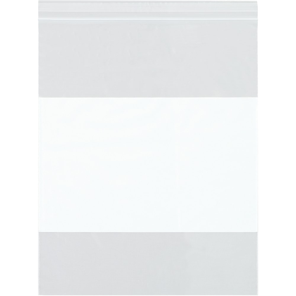 Partners Brand 6 Mil White Block Reclosable Poly Bags, 3in x 5in, Clear, Case Of 1000 MPN:PB4021