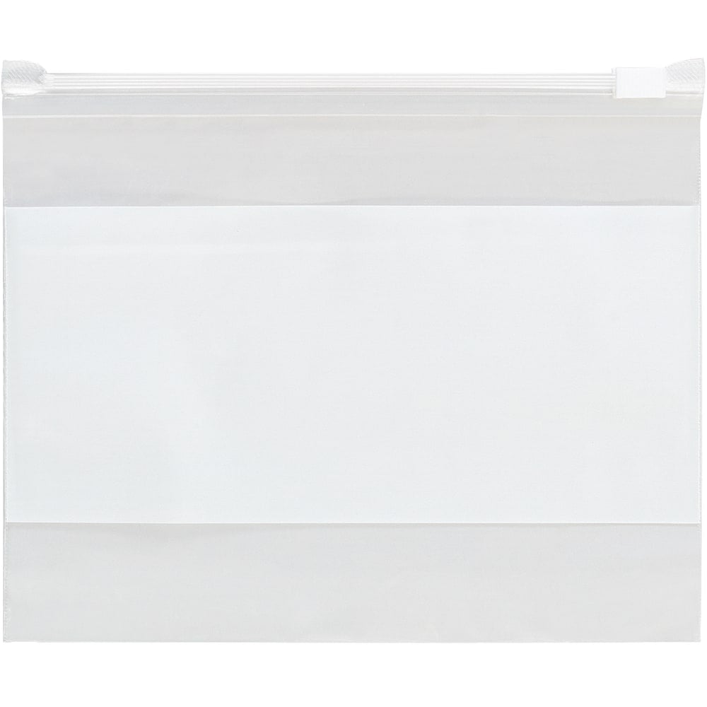 Partners Brand 3 Mil Slide Seal Reclosable White Block Poly Bags, 8in x 6in, Clear, Case Of 100 MPN:PB5240