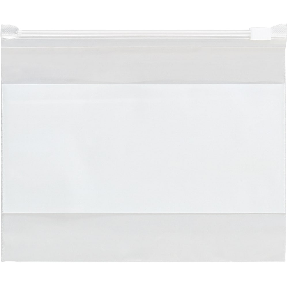 Partners Brand 3 Mil Slide Seal Reclosable White Block Poly Bags, 16in x 12in, Clear, Case Of 100 MPN:PB5243