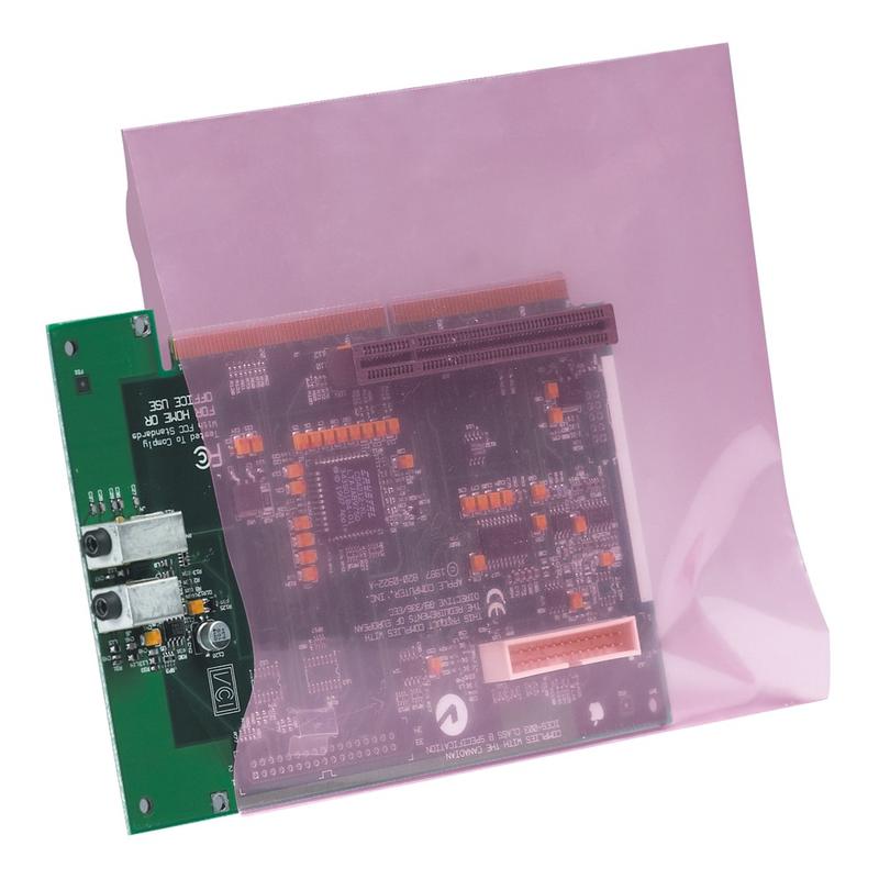 Partners Brand 4 Mil Anti-Static Flat Poly Bags, 6in x 9in, Pink, Case Of 1000 MPN:PBAS1110