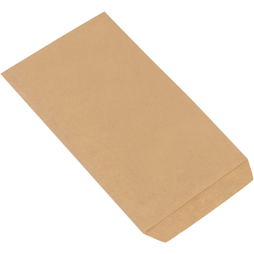 Partners Brand Flat Merchandise Bags, 6 1/4inW x 9 1/4inD, Kraft, Case Of 3, 000 MPN:BGM101K