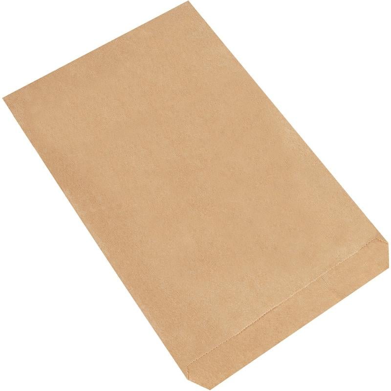 Partners Brand Flat Merchandise Bags, 7 1/2inW x 10 1/2inD, Kraft, Case Of 2, 000 MPN:BGM102K