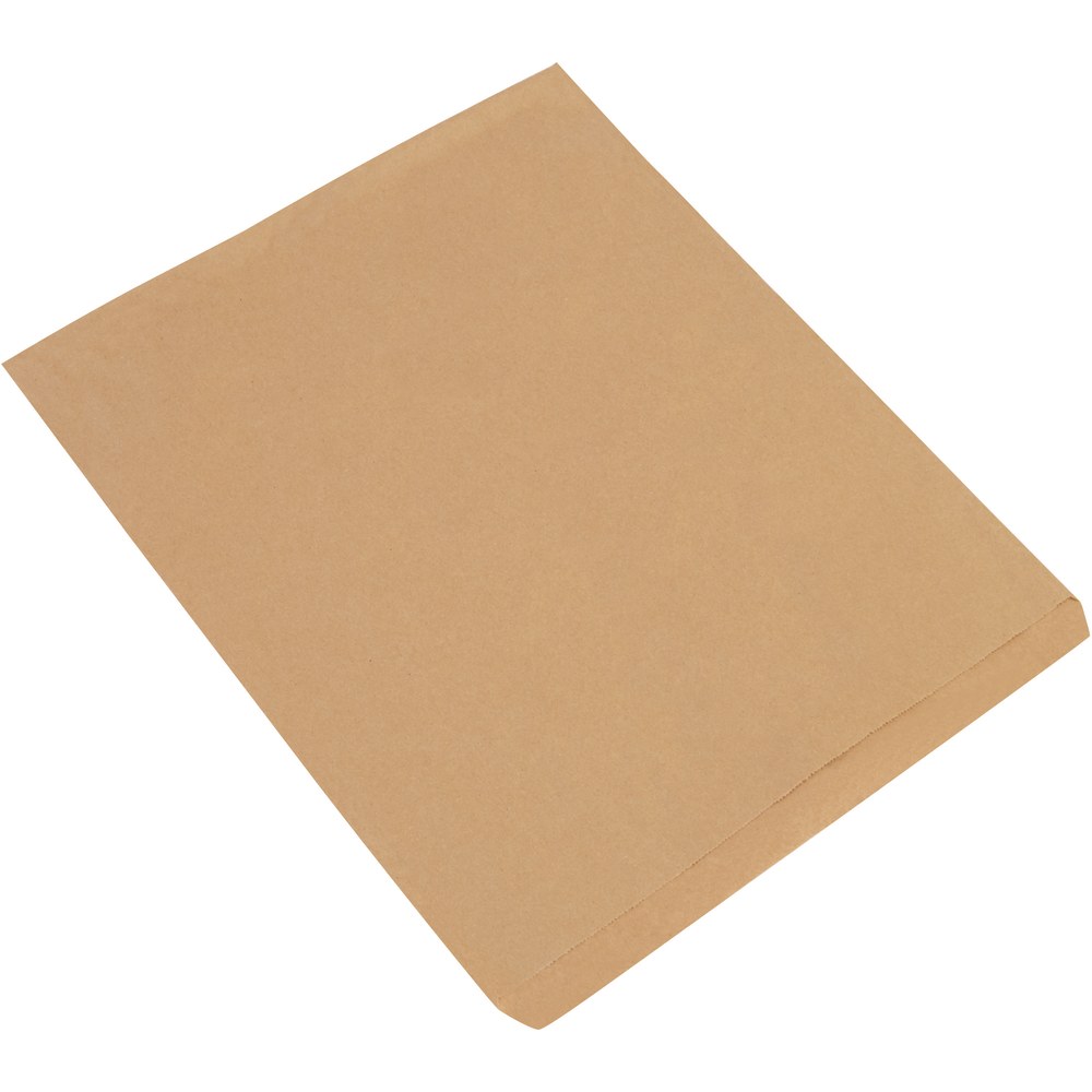 Partners Brand Flat Merchandise Bags, 15inW x 18inD, Kraft, Case Of 500 MPN:BGM106K