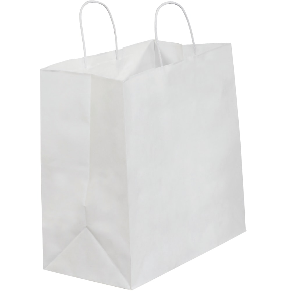 Partners Brand Paper Shopping Bags, 13inW x 7inD x 13inH, White, Case Of 250 MPN:BGS114W