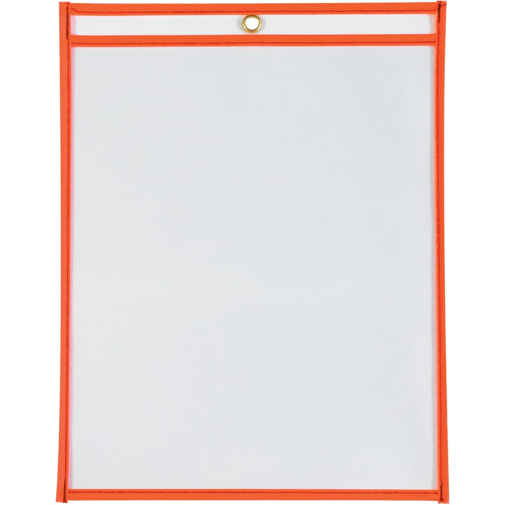 Partners Brand Job Ticket Holders, 9in x 12in, Neon Orange, Pack Of 15 MPN:FSC12122ACHR