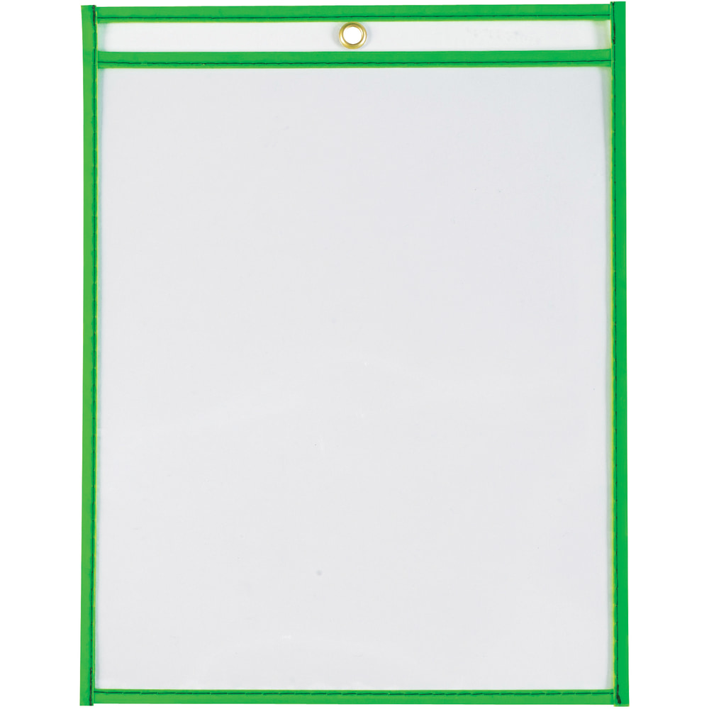 Partners Brand Job Ticket Holders, 9in x 12in, Neon Green, Pack Of 15 MPN:FSC12122AEVA
