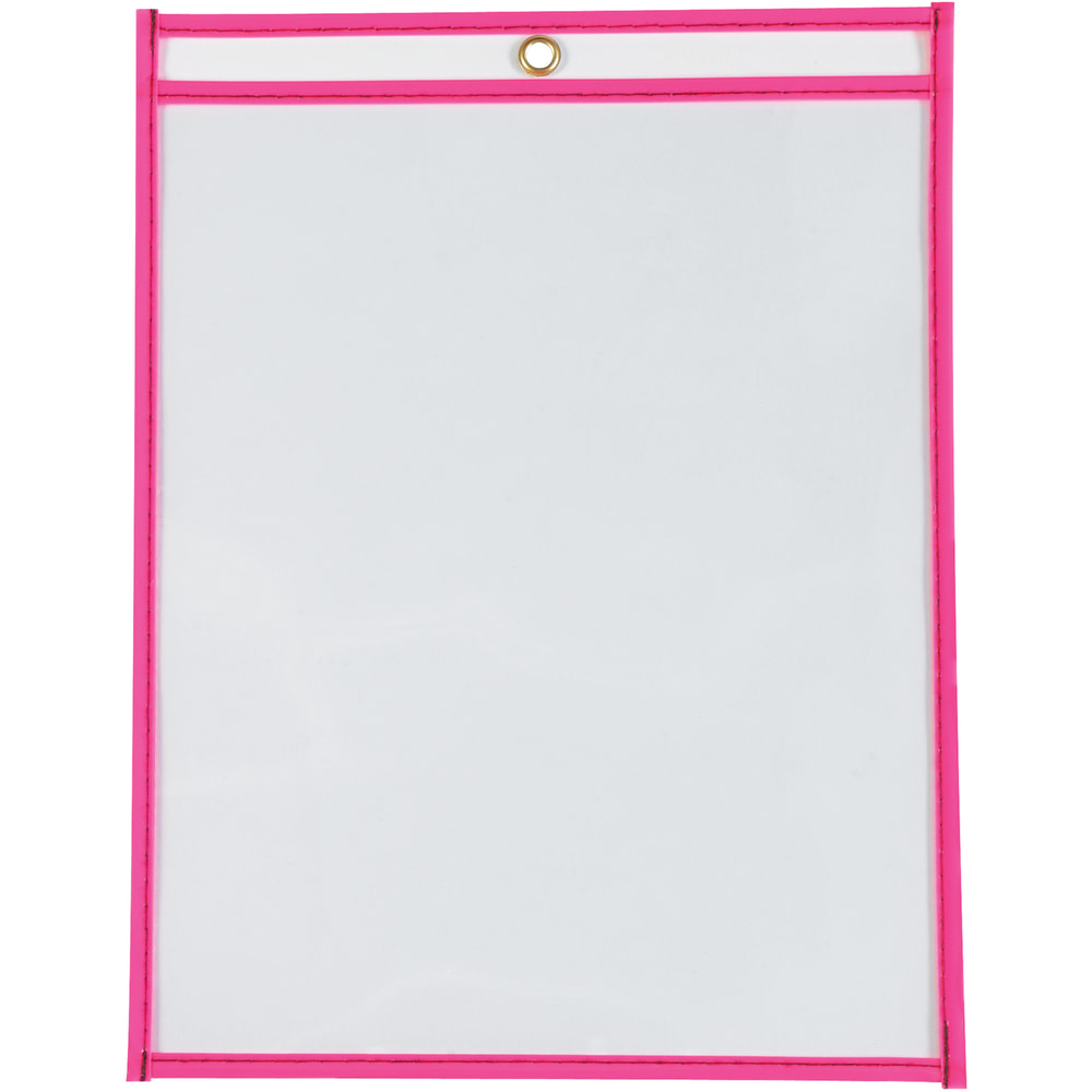 Partners Brand Job Ticket Holders, 9in x 12in, Neon Pink, Pack Of 15 MPN:FSC12122ALASTR