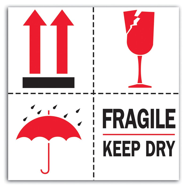Tape Logic Preprinted International Safe-Handling Labels, DL4420, 