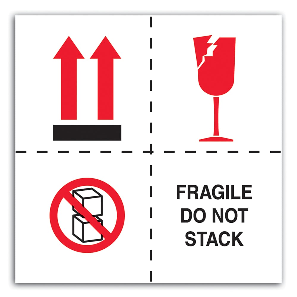 Tape Logic Preprinted International Safe-Handling Labels, DL4501, 