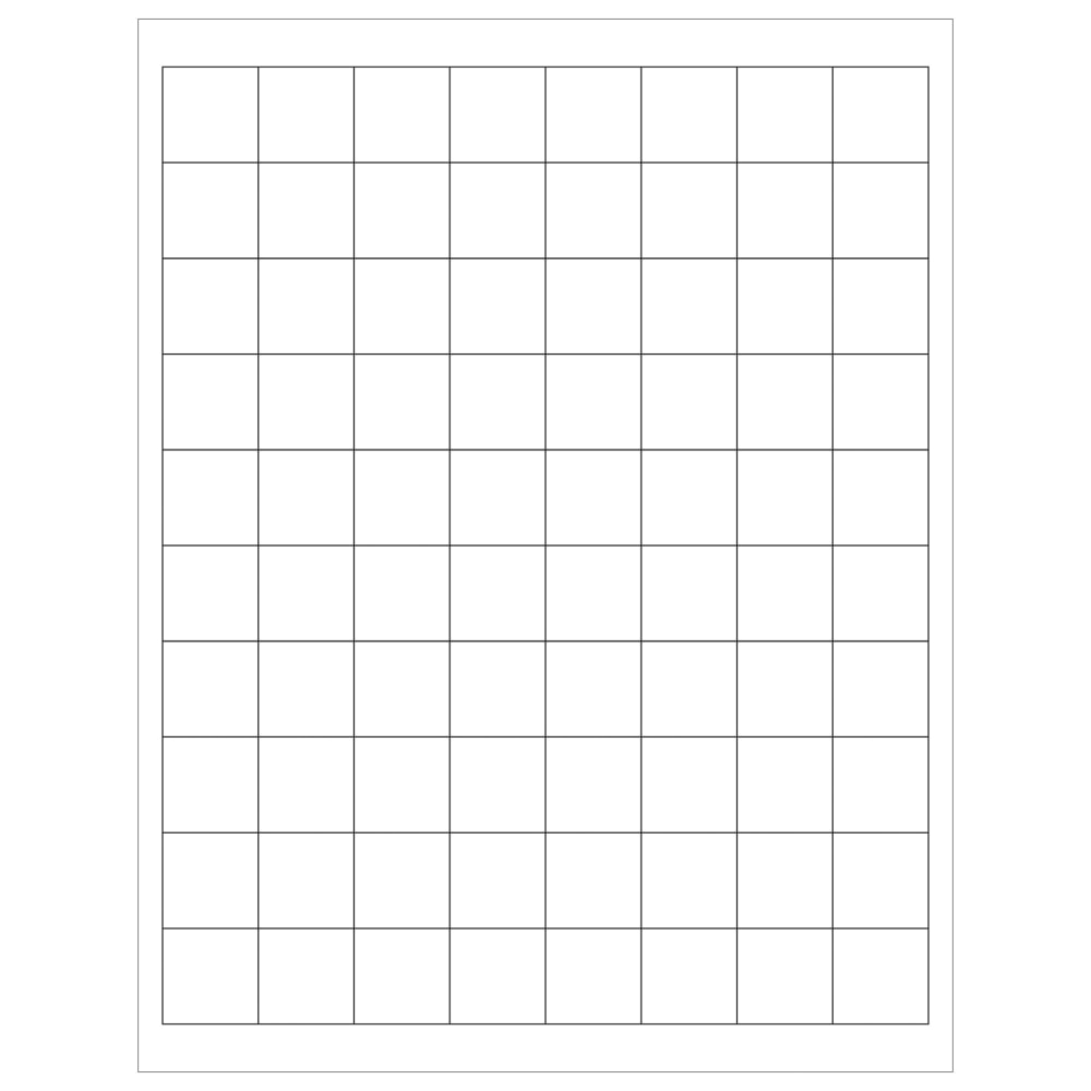 Tape Logic Inkjet/Laser Labels, LL104, Rectangle, 1in x 1in, White, Case Of 8, 000 MPN:LL104