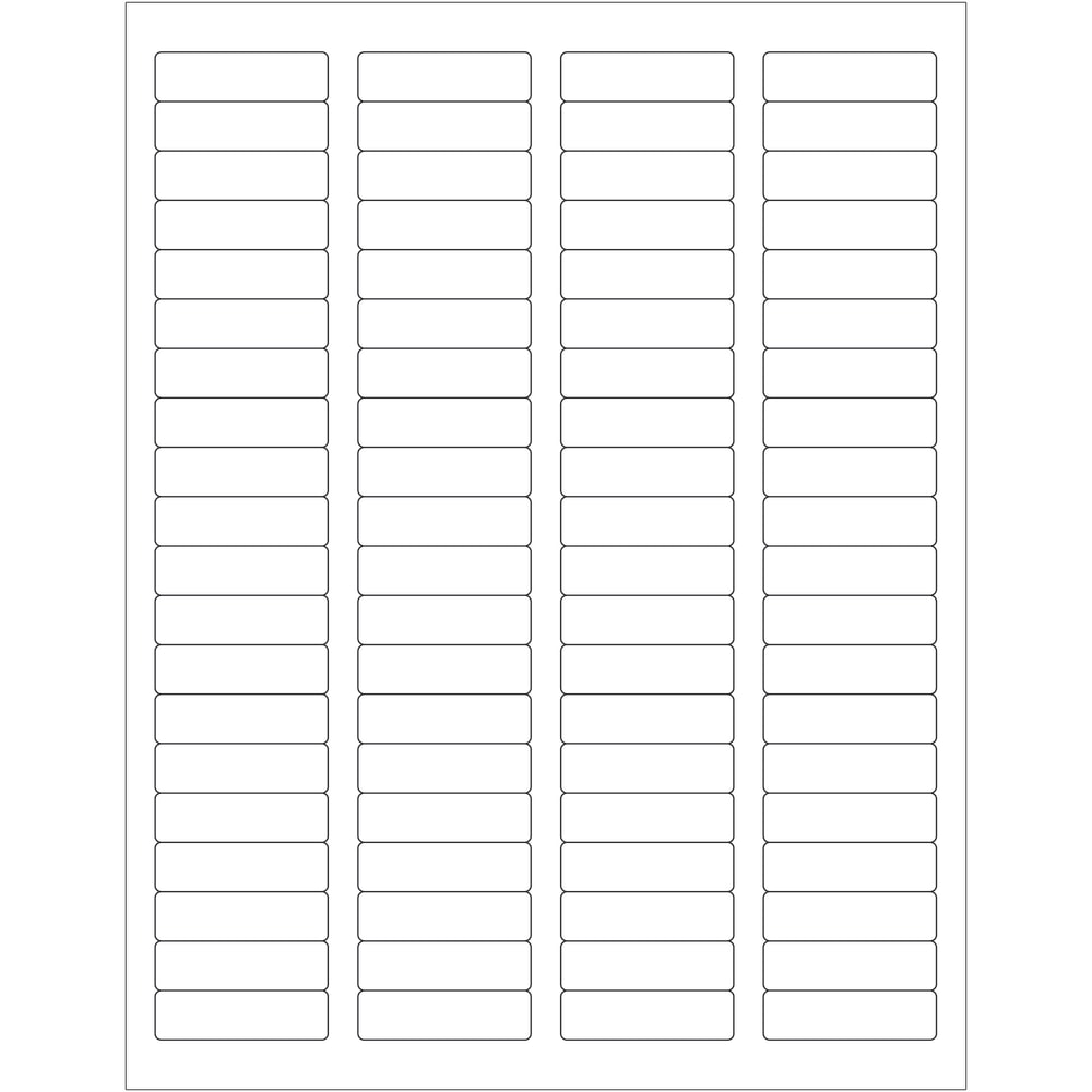 Tape Logic Inkjet/Laser Labels, LL109, Rectangle, 1 3/4in x 1/2in, White, Case Of 8, 000 MPN:LL109