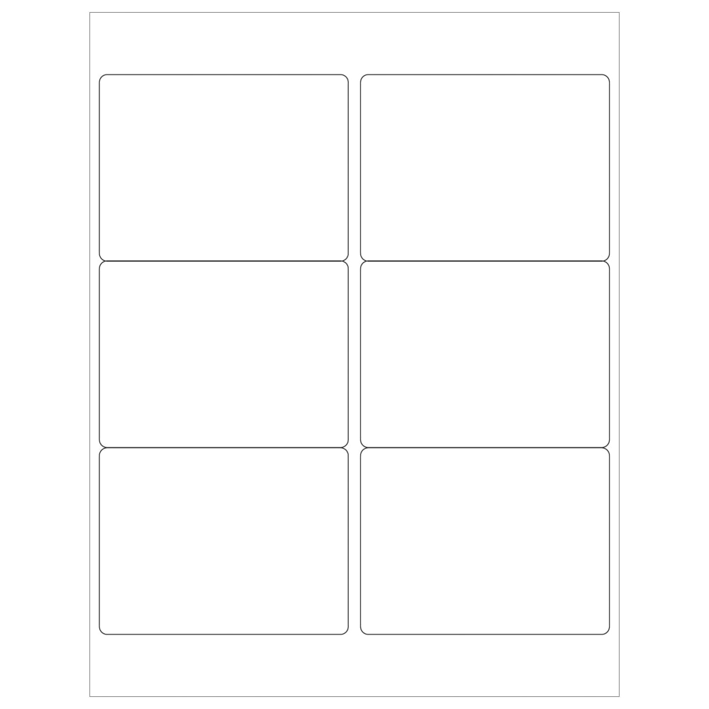 Tape Logic Inkjet/Laser Labels, LL126, Rectangle, 4in x 3in, White, Case Of 600 MPN:LL126