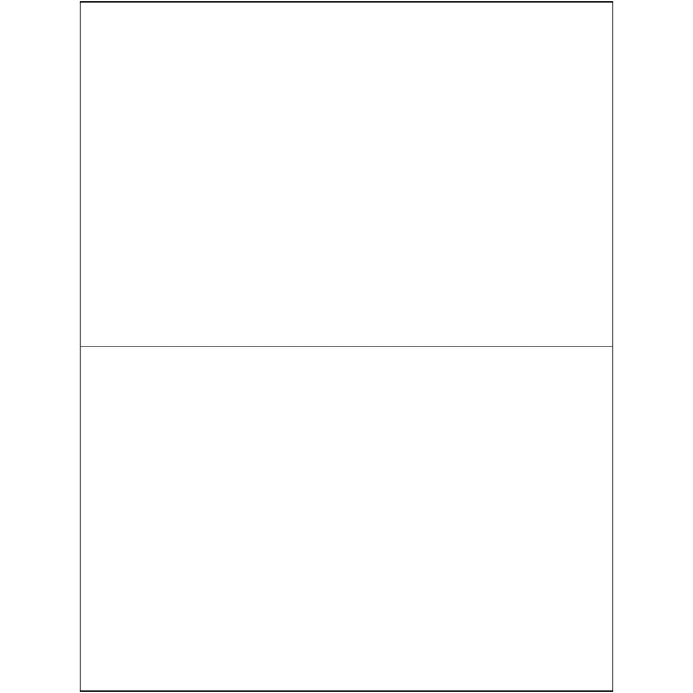 Tape Logic Inkjet/Laser Labels, LL135MC, Rectangle, 8 1/2in x 5 1/2in, White, Master Case Of 2, 000 MPN:LL135MC
