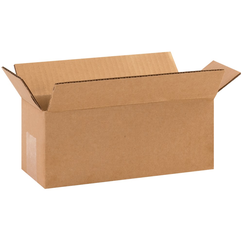 Partners Brand Long Corrugated Boxes, 10inL x 4inH x 4inW, Kraft, Pack Of 25 MPN:1044