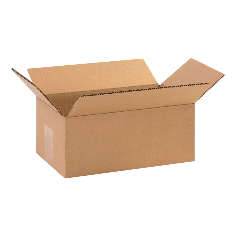 Partners Brand Corrugated Boxes, 10in x 6in x 4in, Kraft, Pack Of 25 MPN:1064