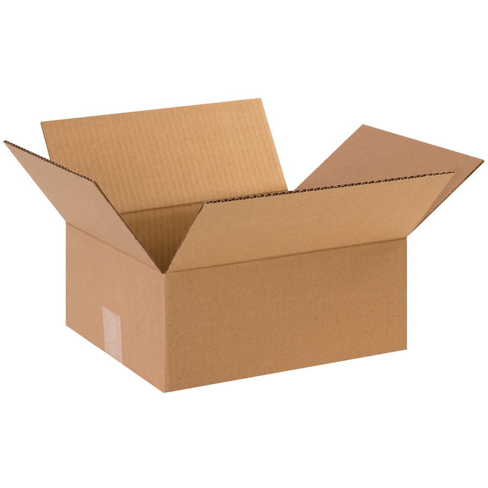 Partners Brand Flat Corrugated Boxes, 12inL x 10inW x 5inH, Kraft, Pack Of 25 MPN:12105