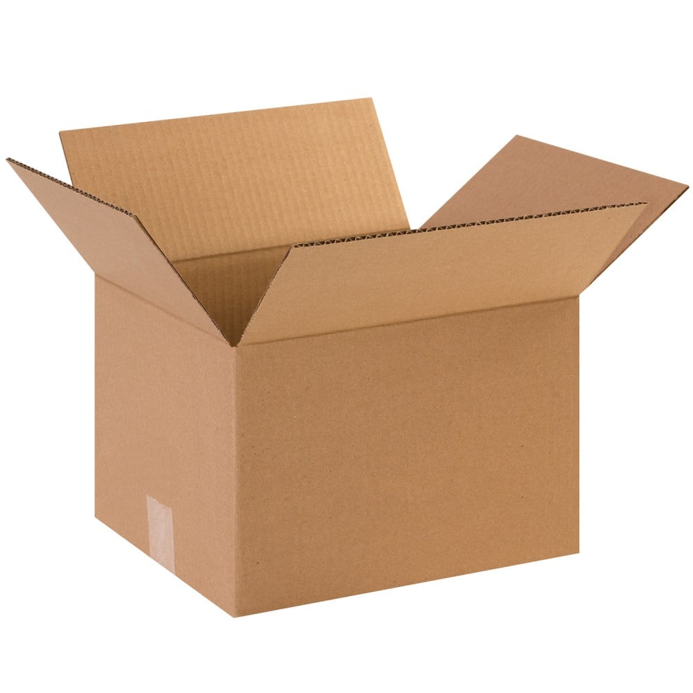 Partners Brand Corrugated Boxes, 12in x 10in x 8in, Kraft, Pack Of 25 MPN:12108