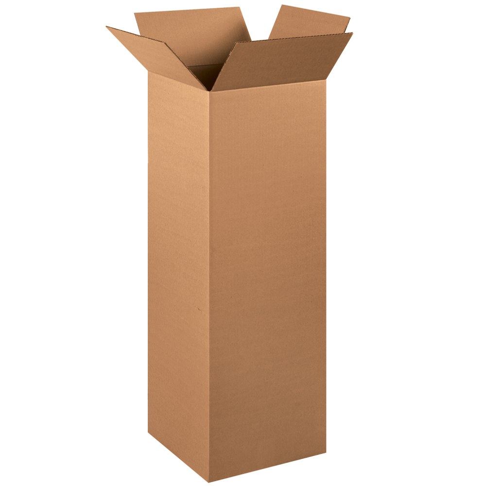 Partners Brand Tall Corrugated Boxes, 12in x 12in x 36in, Kraft, Pack Of 15 MPN:121236