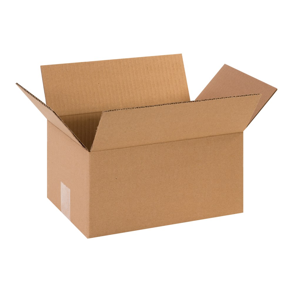 Partners Brand Corrugated Boxes, 12in x 8in x 6in, Kraft, Pack Of 25 MPN:1286