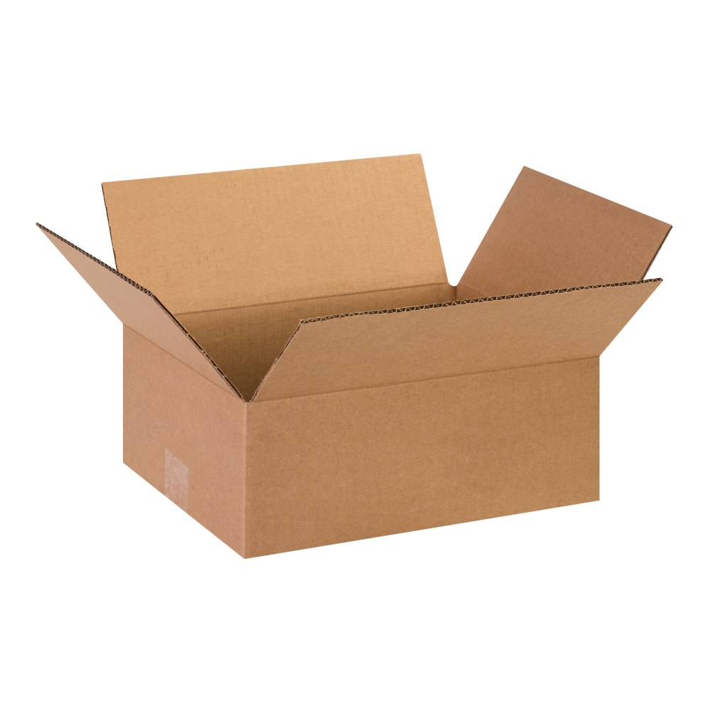 Partners Brand Flat Corrugated Boxes, 13in x 10in x 5in, Kraft, Pack Of 25 MPN:13105